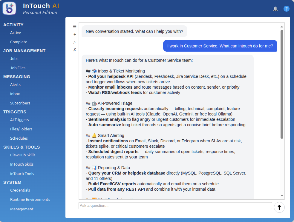AI assistant helping customer service